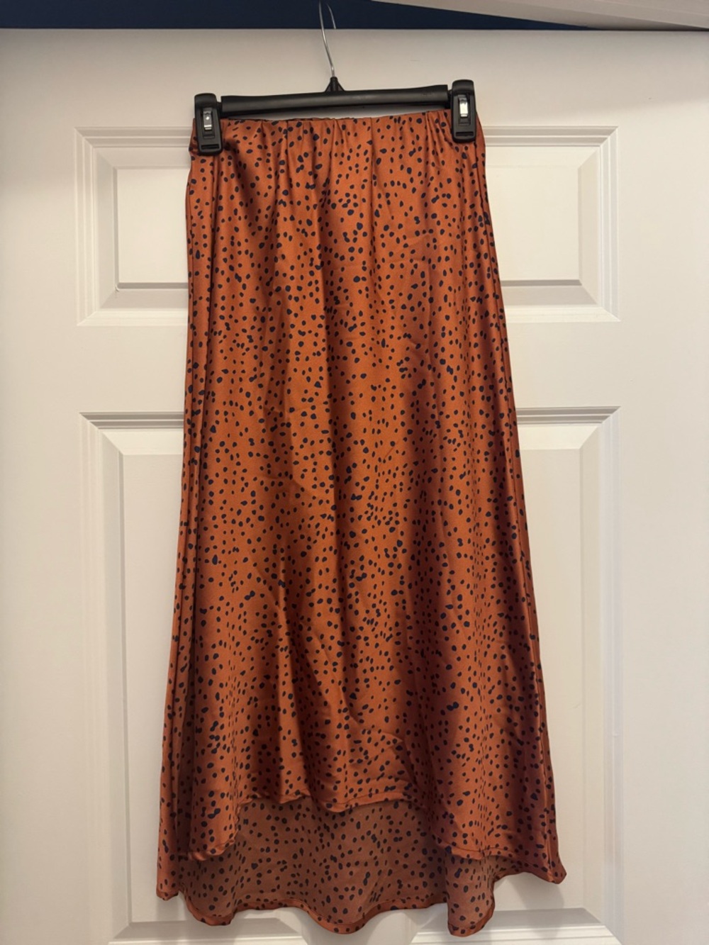 Petal & Pup Rust Polka Dot Midi Skirt - Women